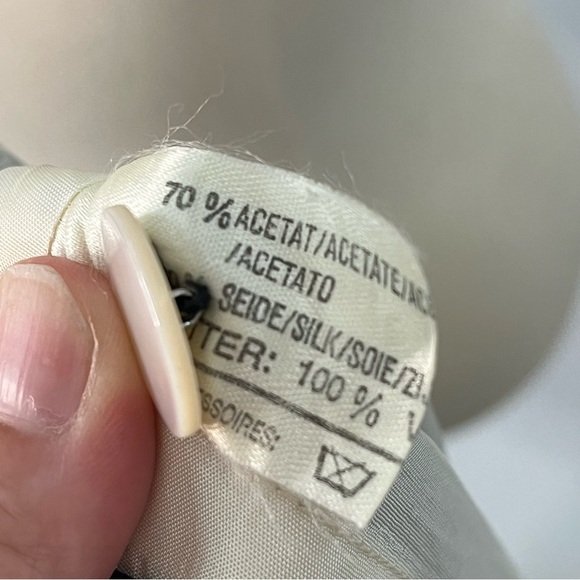 Louis Feraud US12 42 Vintage Cap Sleeve black circle dot 0128 - Picture 10 of 15